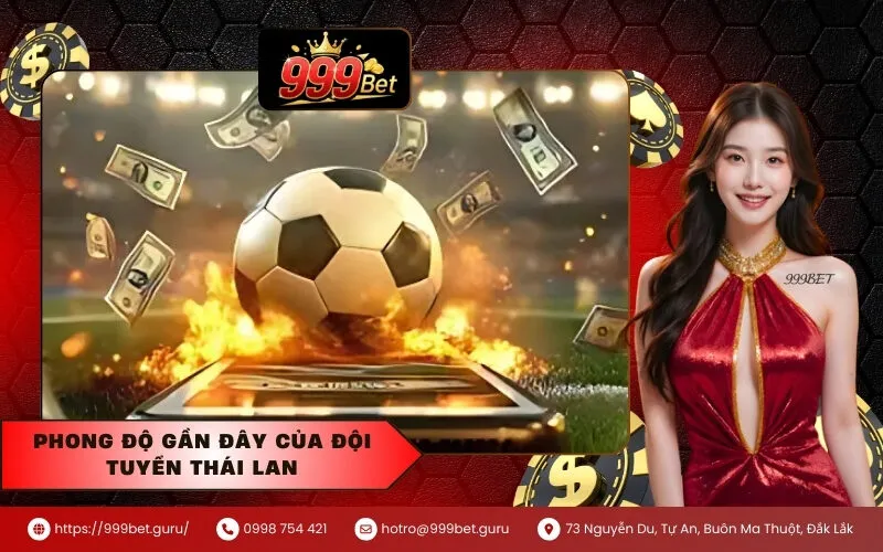 Phong độ gần đây của đội tuyển Thái Lan